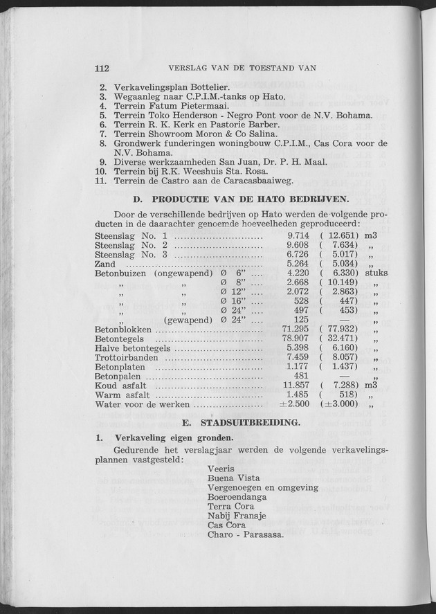 Verslag van de toestand van het eilandgebied Curacao 1953 - Page 112