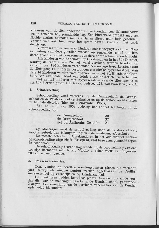 Verslag van de toestand van het eilandgebied Curacao 1953 - Page 126