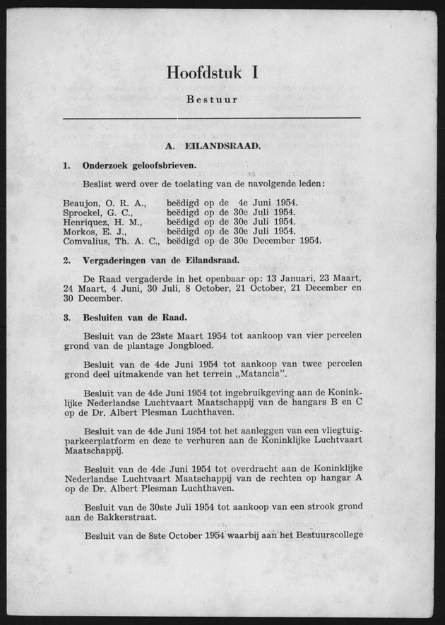 Verslag van de toestand van het eilandgebied Curacao 1954 - Page 3
