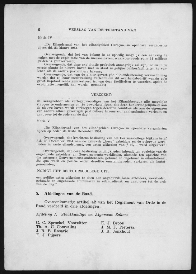 Verslag van de toestand van het eilandgebied Curacao 1954 - Page 6