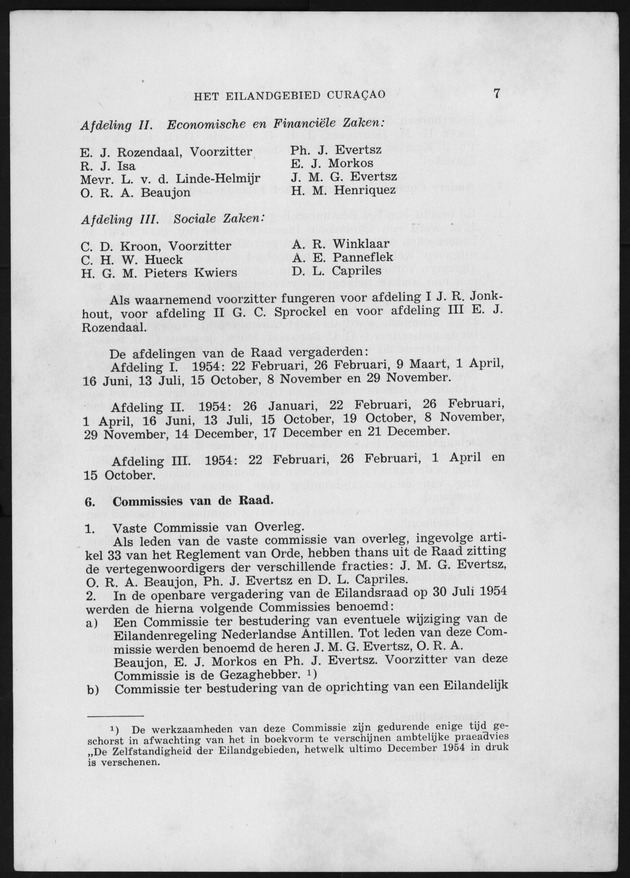 Verslag van de toestand van het eilandgebied Curacao 1954 - Page 7