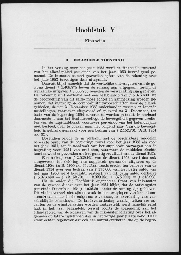 Verslag van de toestand van het eilandgebied Curacao 1954 - Page 20