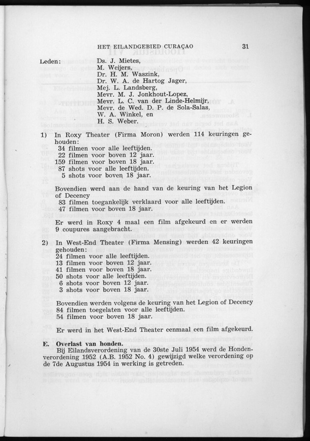 Verslag van de toestand van het eilandgebied Curacao 1954 - Page 31