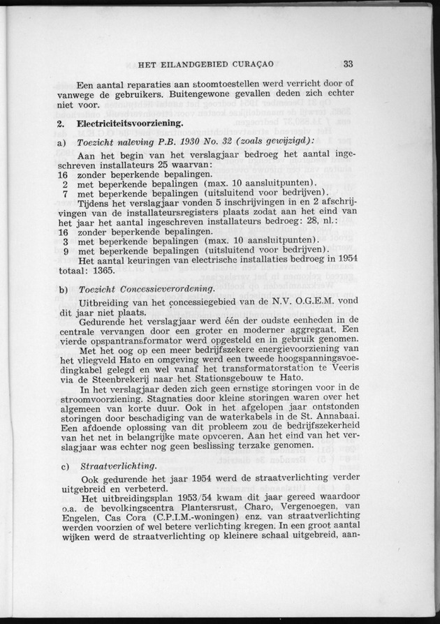 Verslag van de toestand van het eilandgebied Curacao 1954 - Page 33