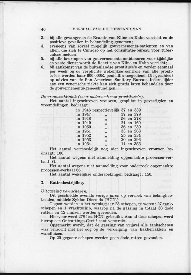 Verslag van de toestand van het eilandgebied Curacao 1954 - Page 46