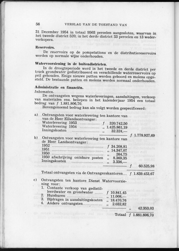 Verslag van de toestand van het eilandgebied Curacao 1954 - Page 56