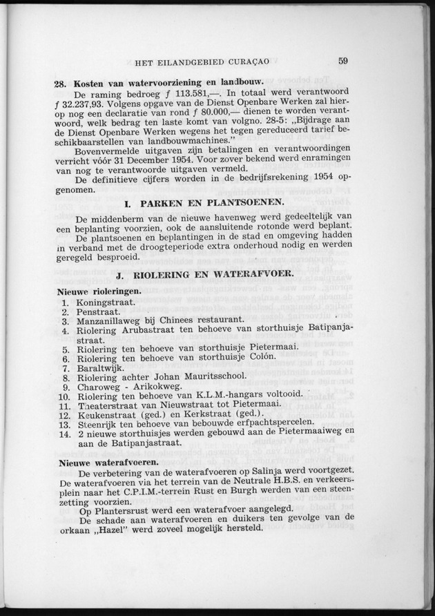 Verslag van de toestand van het eilandgebied Curacao 1954 - Page 59