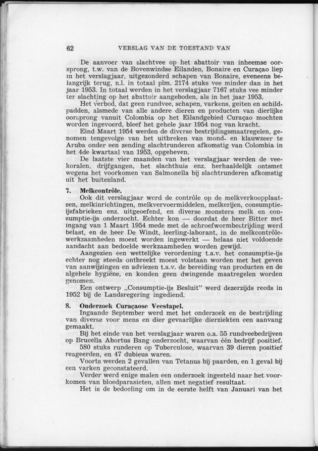 Verslag van de toestand van het eilandgebied Curacao 1954 - Page 62