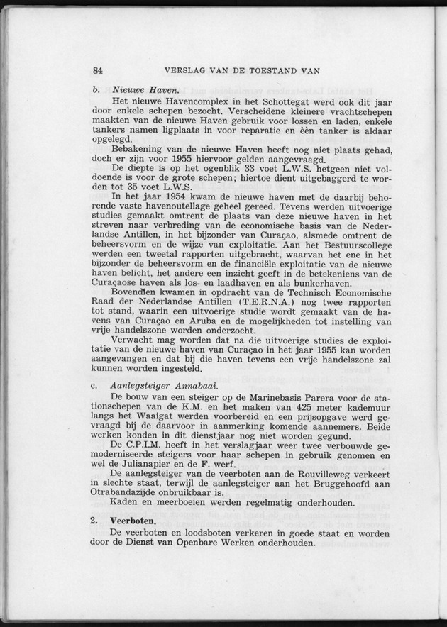Verslag van de toestand van het eilandgebied Curacao 1954 - Page 84
