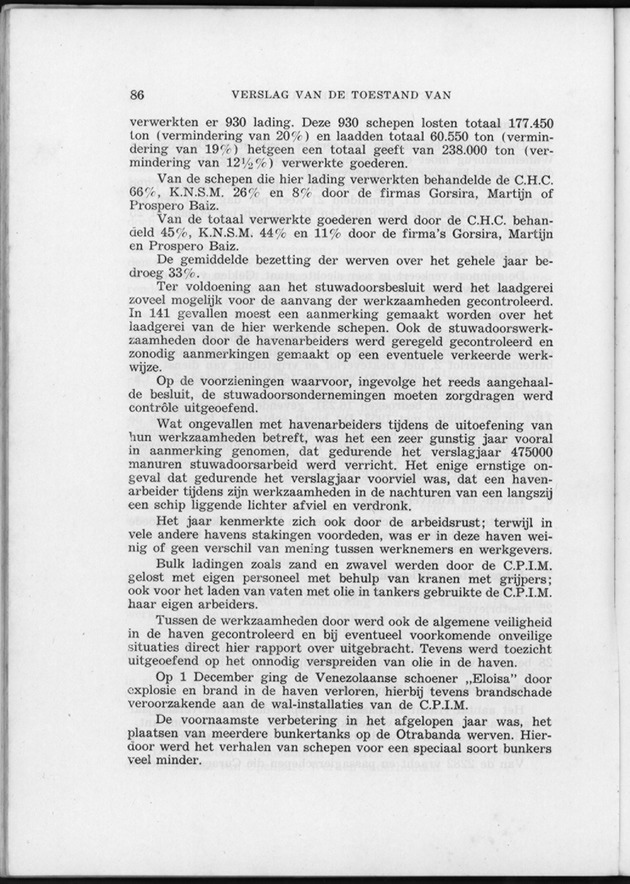 Verslag van de toestand van het eilandgebied Curacao 1954 - Page 86