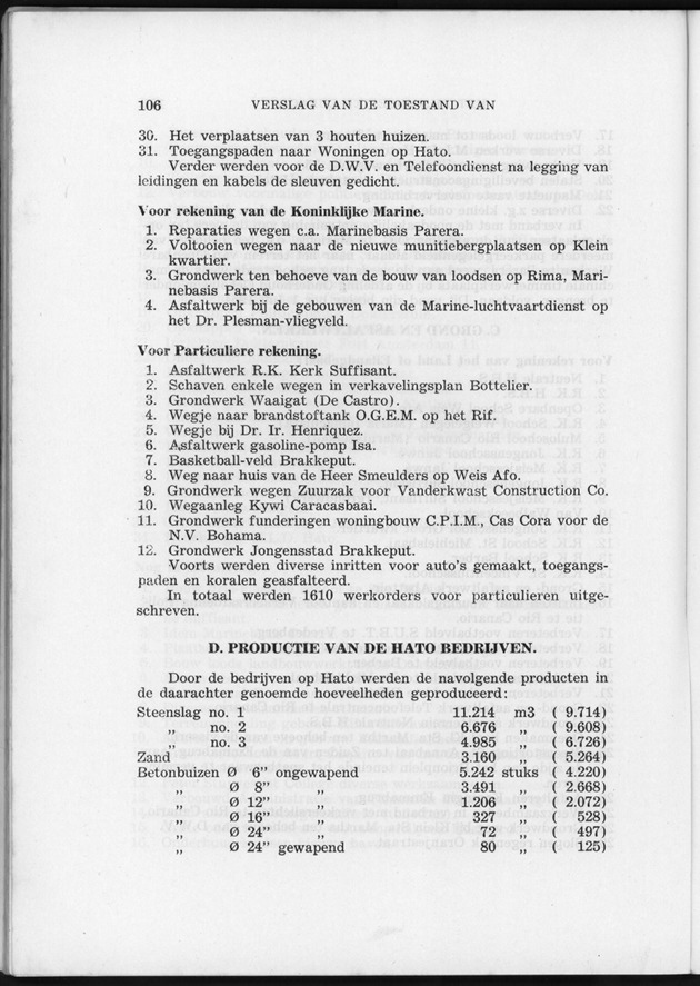 Verslag van de toestand van het eilandgebied Curacao 1954 - Page 106