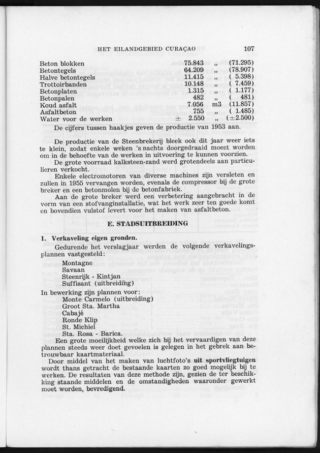 Verslag van de toestand van het eilandgebied Curacao 1954 - Page 107