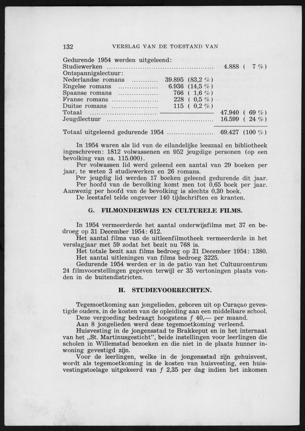 Verslag van de toestand van het eilandgebied Curacao 1954 - Page 132