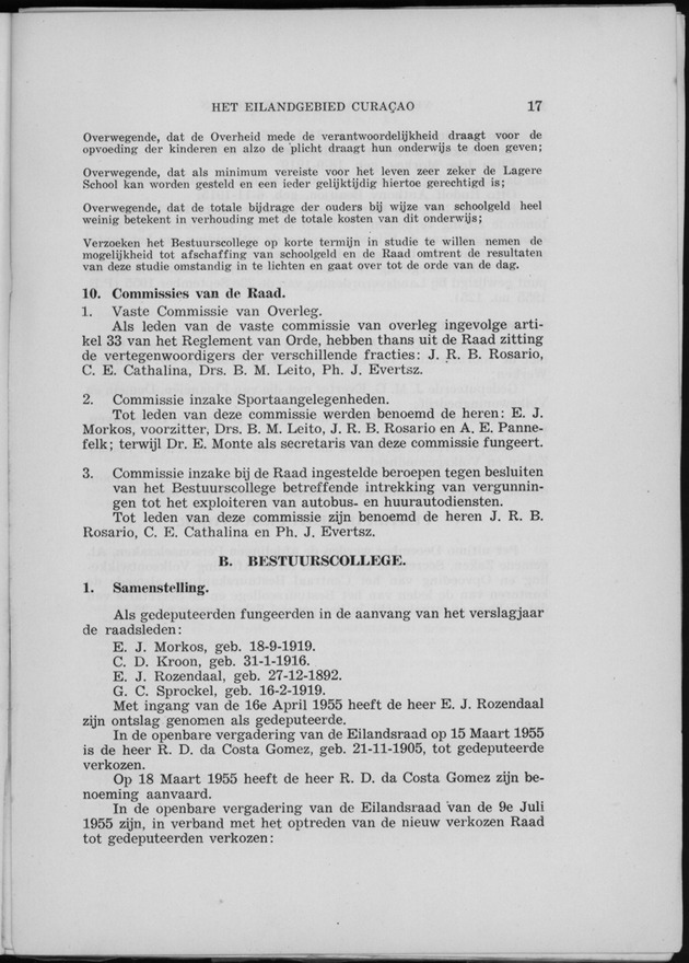 Verslag van de toestand van het eilandgebied Curacao 1955 - Page 17