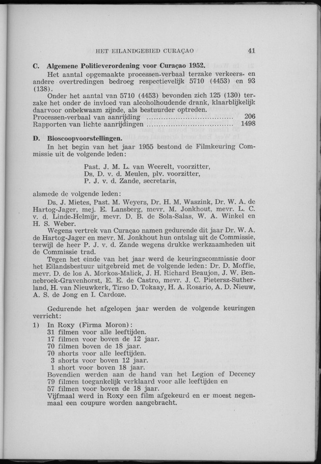 Verslag van de toestand van het eilandgebied Curacao 1955 - Page 41