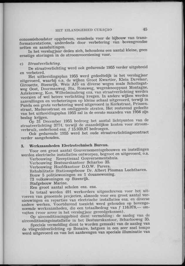 Verslag van de toestand van het eilandgebied Curacao 1955 - Page 45