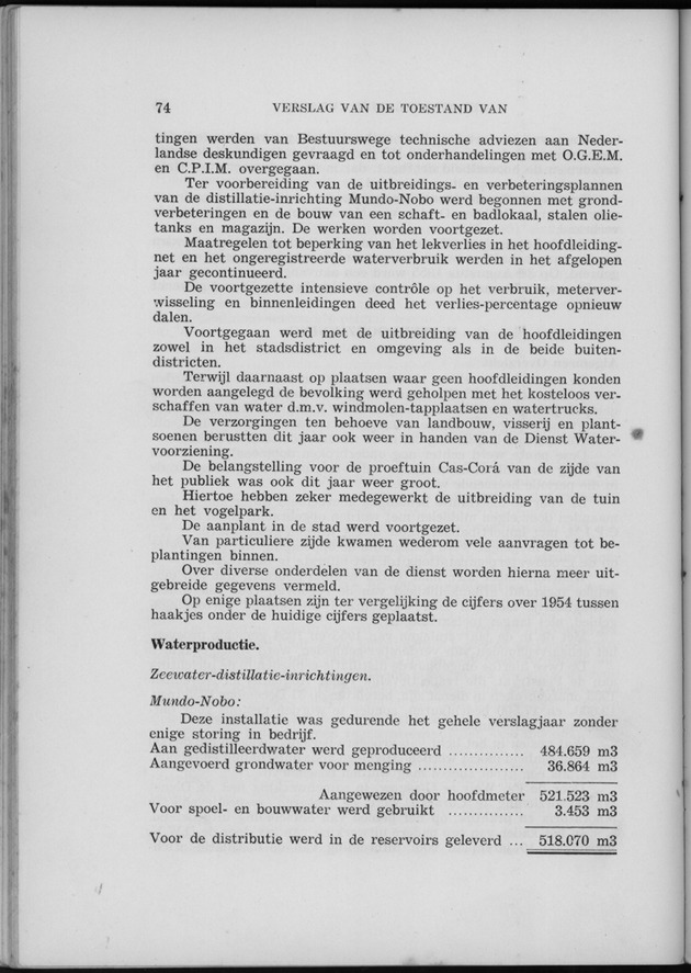 Verslag van de toestand van het eilandgebied Curacao 1955 - Page 74