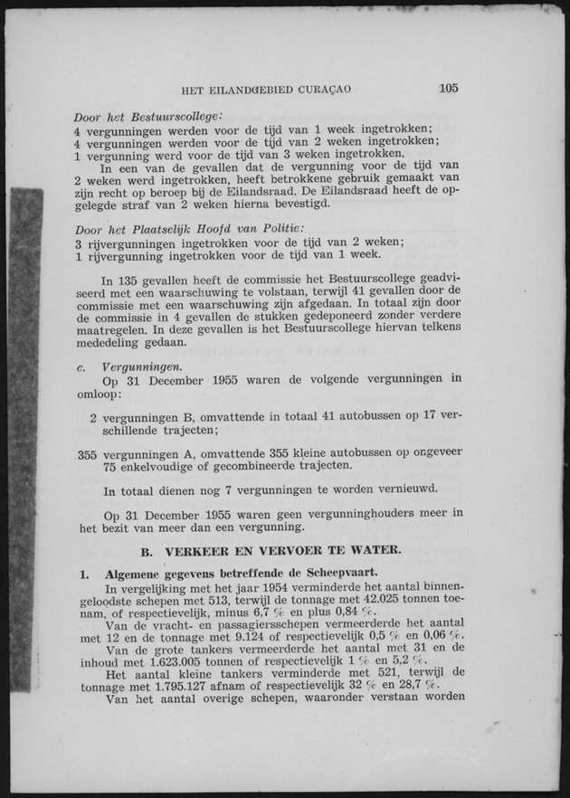 Verslag van de toestand van het eilandgebied Curacao 1955 - Page 105