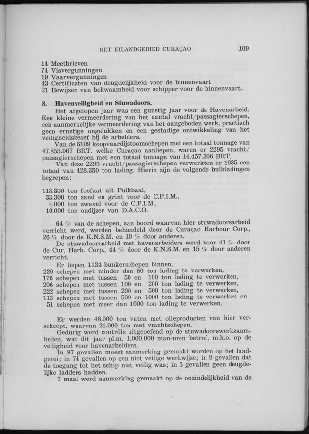 Verslag van de toestand van het eilandgebied Curacao 1955 - Page 109