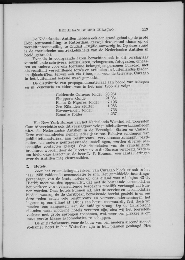 Verslag van de toestand van het eilandgebied Curacao 1955 - Page 119