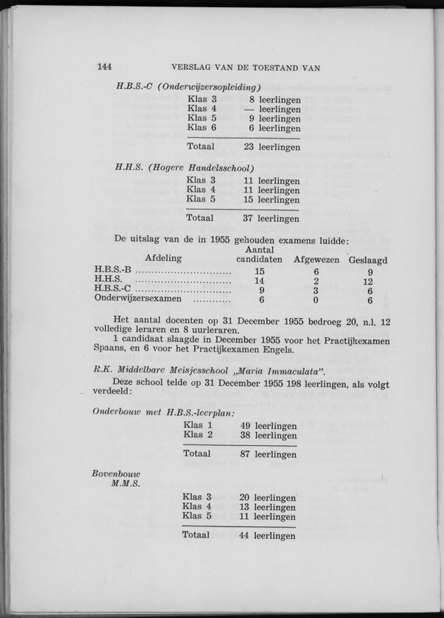 Verslag van de toestand van het eilandgebied Curacao 1955 - Page 144