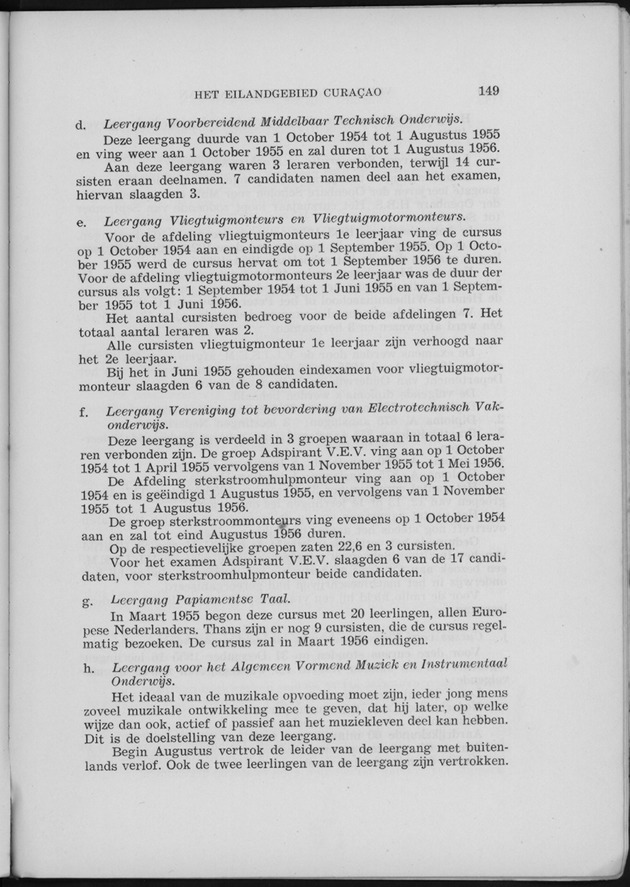 Verslag van de toestand van het eilandgebied Curacao 1955 - Page 149