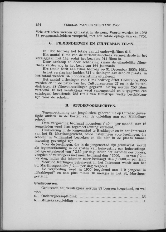 Verslag van de toestand van het eilandgebied Curacao 1955 - Page 154