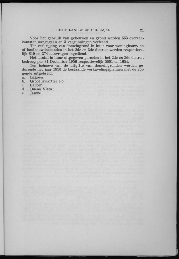 Verslag van de toestand van het eilandgebied Curacao 1956 - Page 21