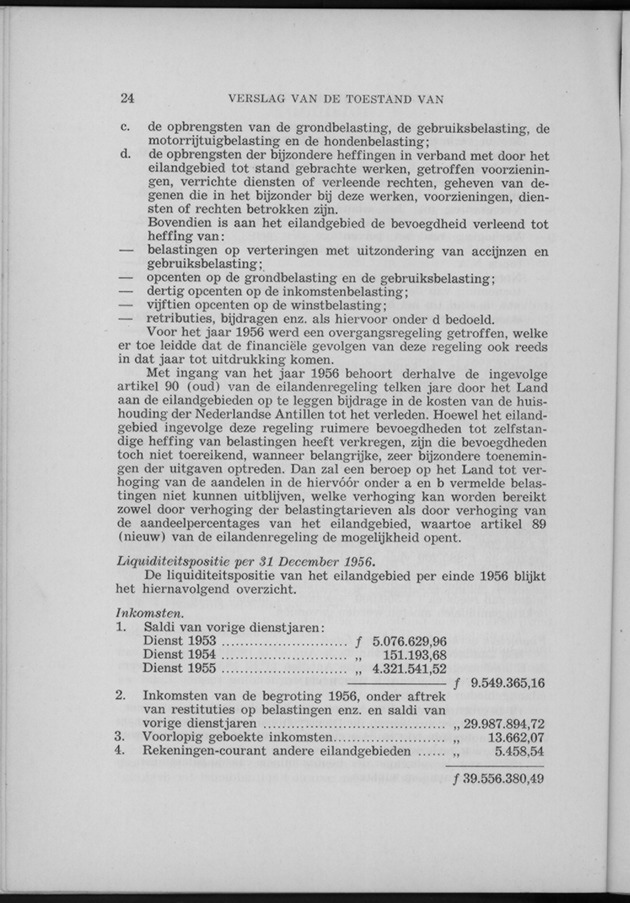 Verslag van de toestand van het eilandgebied Curacao 1956 - Page 24