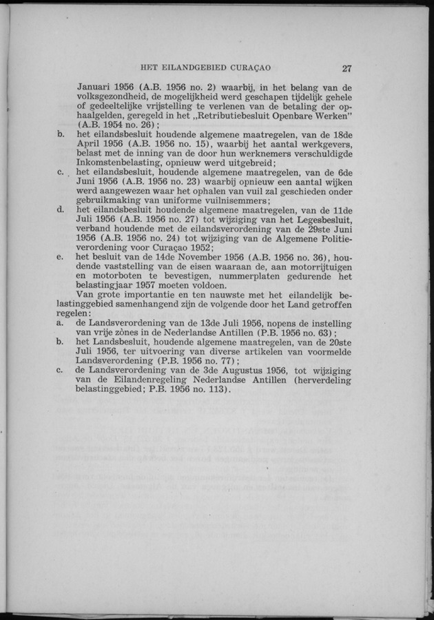 Verslag van de toestand van het eilandgebied Curacao 1956 - Page 27