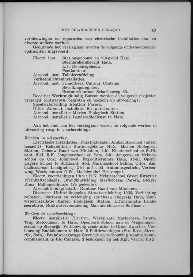 Verslag van de toestand van het eilandgebied Curacao 1956 - Page 43