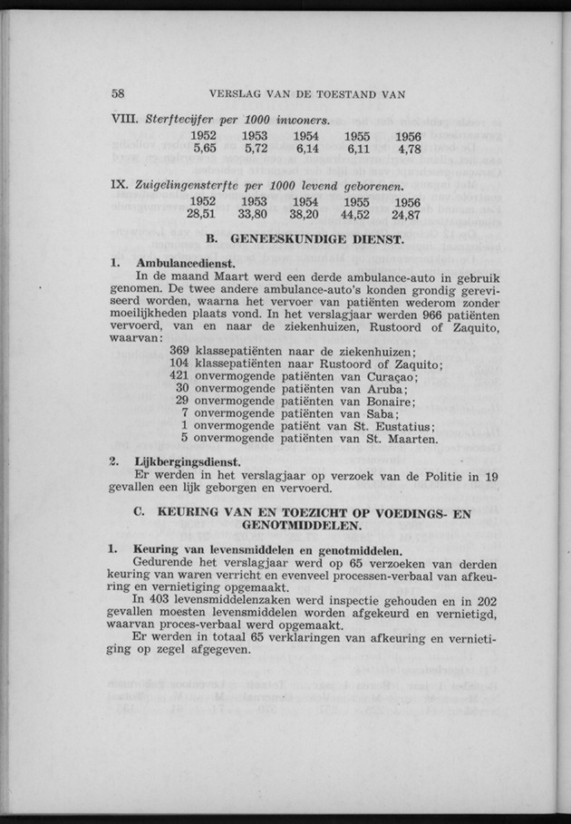 Verslag van de toestand van het eilandgebied Curacao 1956 - Page 58