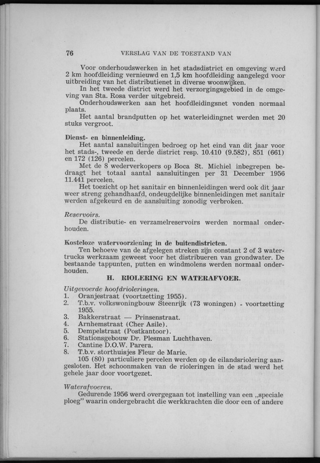 Verslag van de toestand van het eilandgebied Curacao 1956 - Page 76