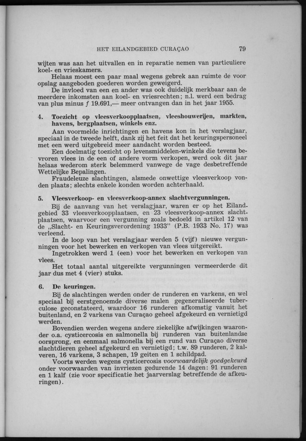 Verslag van de toestand van het eilandgebied Curacao 1956 - Page 79