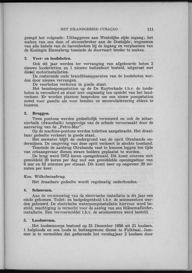 Verslag van de toestand van het eilandgebied Curacao 1956 - Page 111