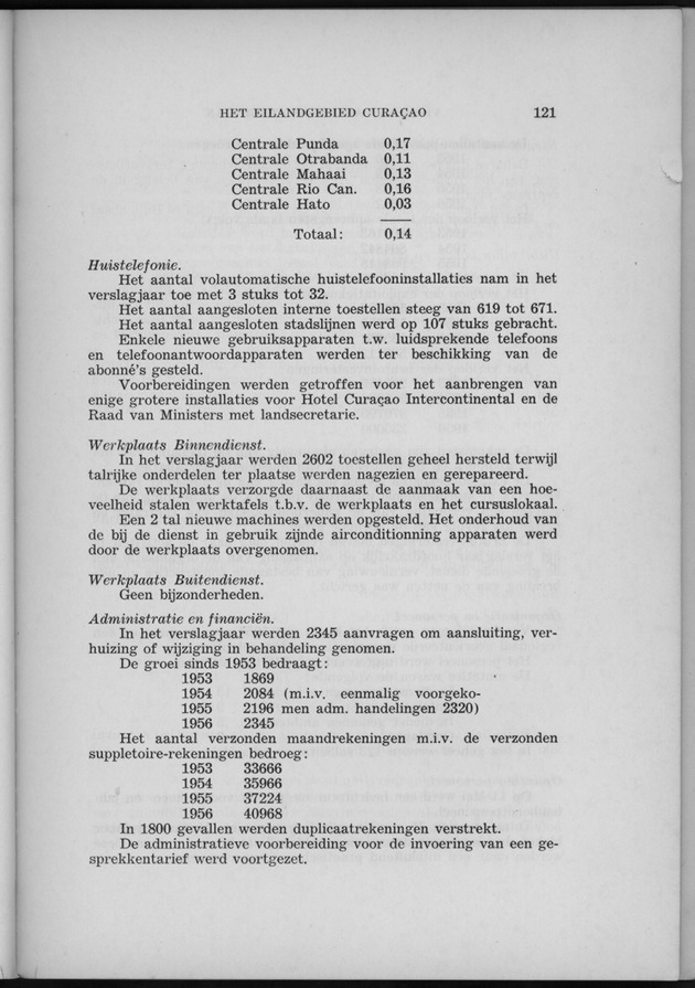 Verslag van de toestand van het eilandgebied Curacao 1956 - Page 121