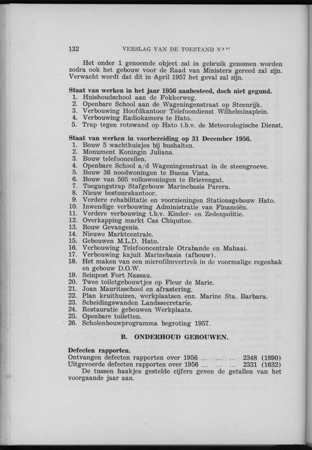 Verslag van de toestand van het eilandgebied Curacao 1956 - Page 132