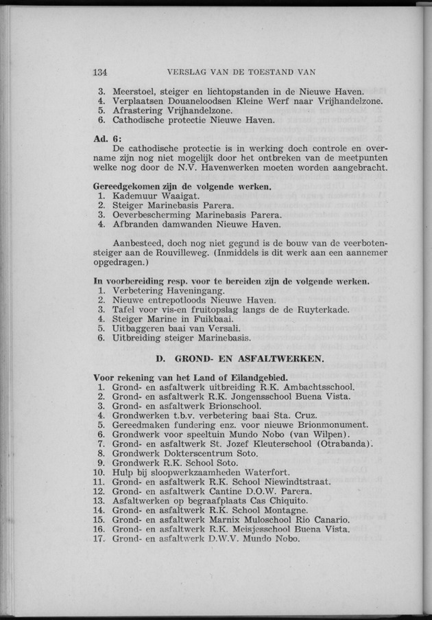 Verslag van de toestand van het eilandgebied Curacao 1956 - Page 134