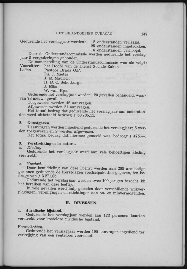 Verslag van de toestand van het eilandgebied Curacao 1956 - Page 147