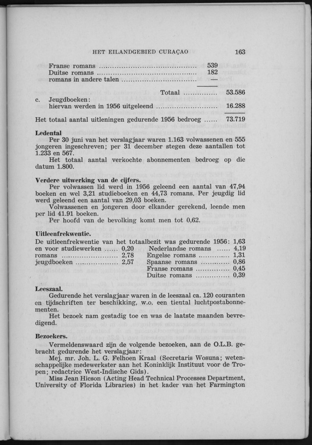 Verslag van de toestand van het eilandgebied Curacao 1956 - Page 163