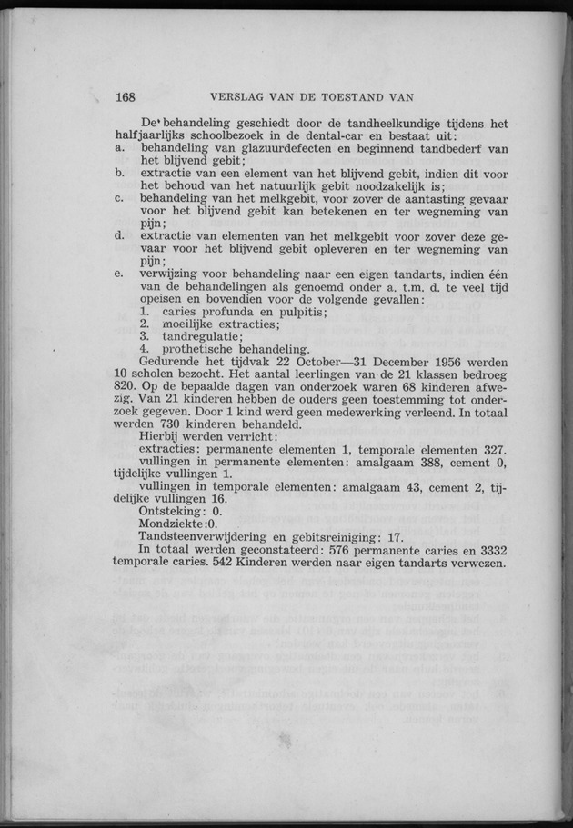 Verslag van de toestand van het eilandgebied Curacao 1956 - Page 168