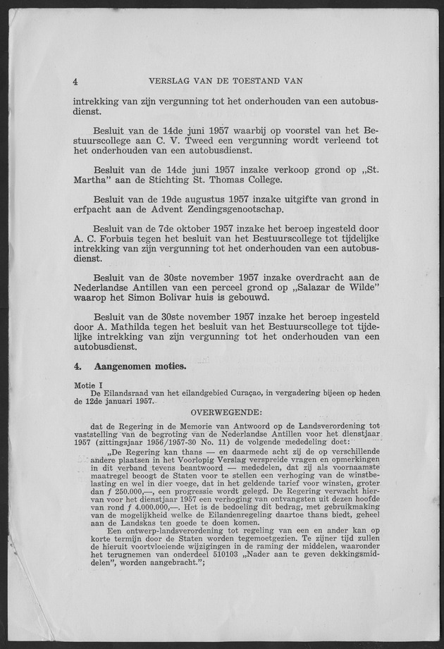 Verslag van de toestand van het eilandgebied Curacao 1957 - Page 4