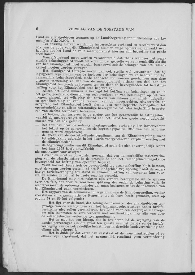 Verslag van de toestand van het eilandgebied Curacao 1957 - Page 6