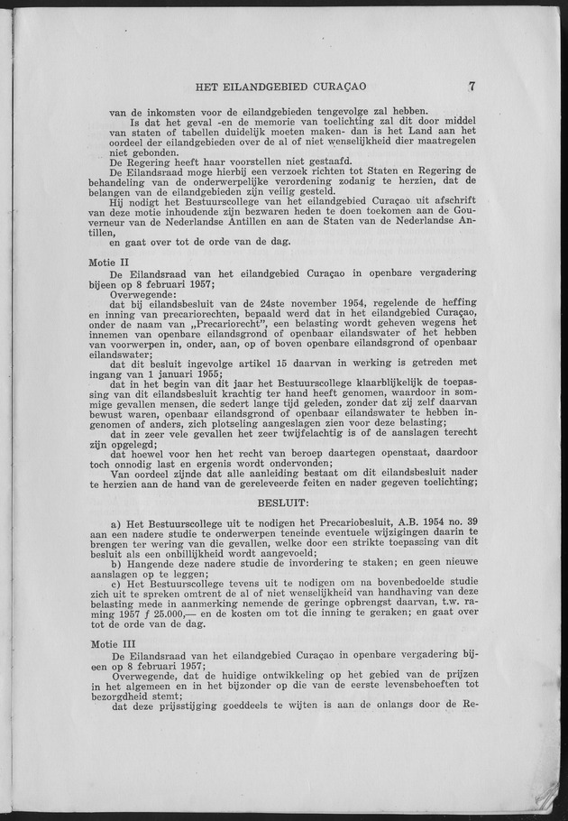 Verslag van de toestand van het eilandgebied Curacao 1957 - Page 7