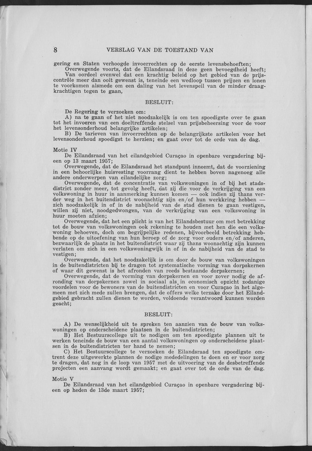 Verslag van de toestand van het eilandgebied Curacao 1957 - Page 8