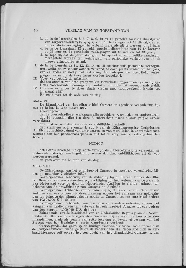 Verslag van de toestand van het eilandgebied Curacao 1957 - Page 10