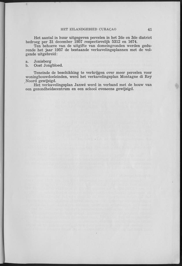 Verslag van de toestand van het eilandgebied Curacao 1957 - Page 41