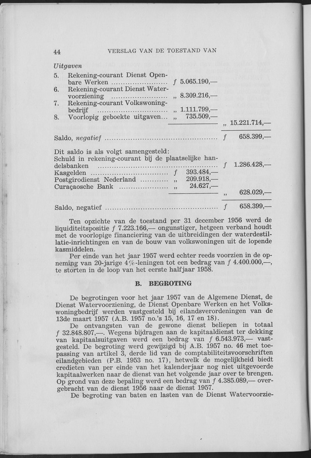 Verslag van de toestand van het eilandgebied Curacao 1957 - Page 44