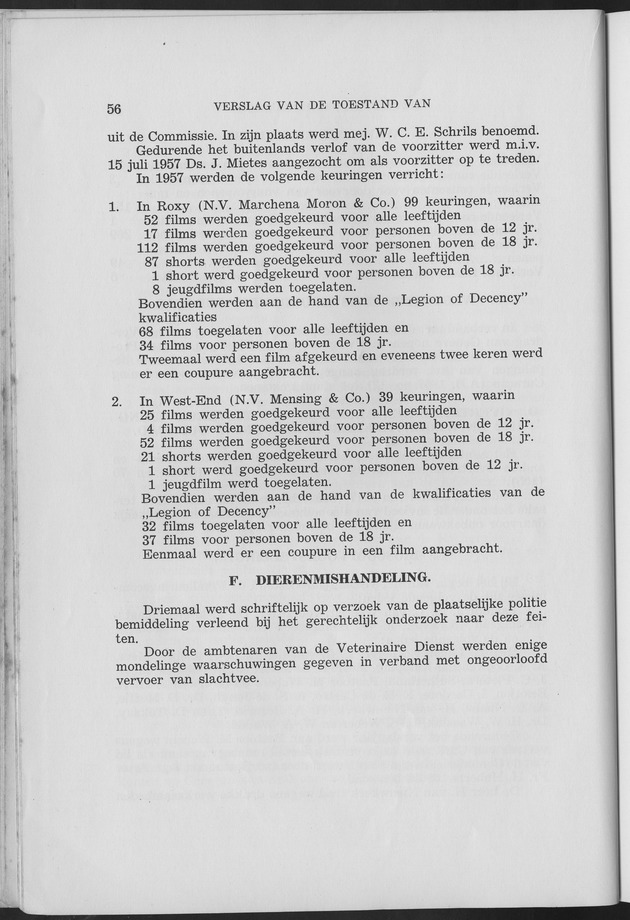 Verslag van de toestand van het eilandgebied Curacao 1957 - Page 56