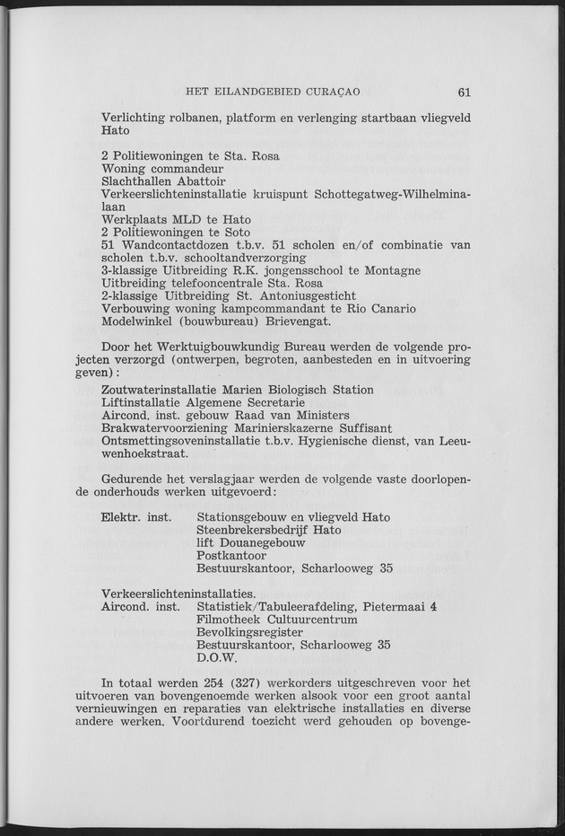 Verslag van de toestand van het eilandgebied Curacao 1957 - Page 61